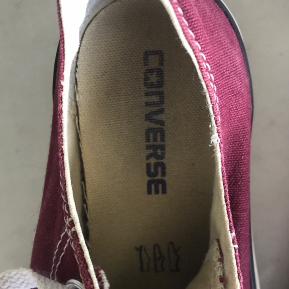 FREE WITH PURCHASE Burgundy converses ! - Picture 7 of 9